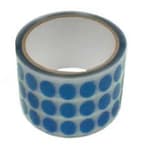 1-mil Blue Die Cut Polyester (PET) Tape Silicone Adhesive Single-Sided | Discs