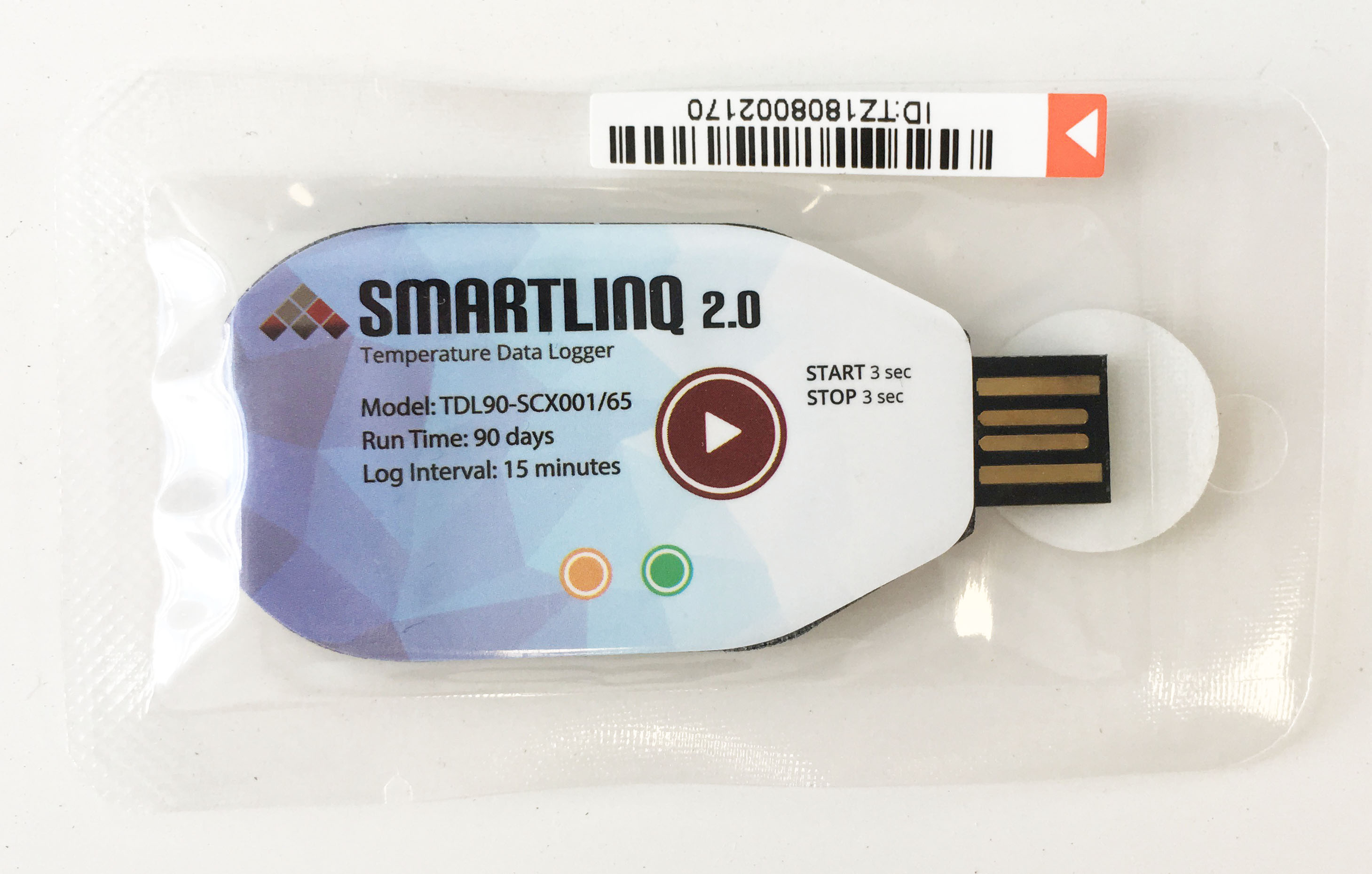 Smartlinq v2.0 Single-Use 90 Day USB Temperature Data Logger Cold Chain Monitoring v2-Series
